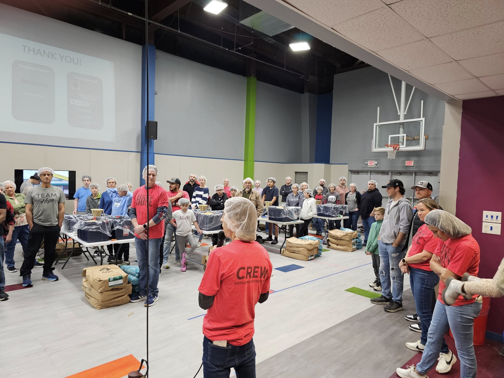 Meal packing assembly line
